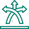 Icon representing flexible, value-driven service.