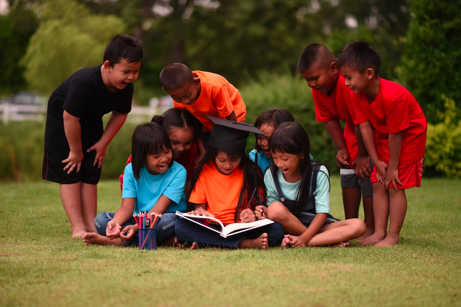 A group of people working together in a community